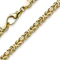 Produktbild: 6mm Kette Halskette Königskette aus 585 Gold Gelbgold 65cm Herren Goldkette