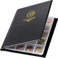 Produktbild: Münzalbum 200 Taschen Hochwertiges Kunstleder Schwarz Geburtstagsgeschenk