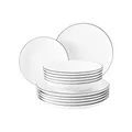 Produktbild: Seltmann Weiden Tafelservice rund Lido Black Line 12er Set