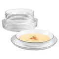 Produktbild: Seltmann Weiden Lido Black Line Speise-Set rund 12-tlg.