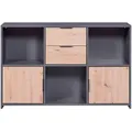 Produktbild: Livetastic Kommode, Anthrazit, Eiche Artisan, Metall, 2 Schubladen, 120x77x30 cm, Wohnzimmer, Kommoden & Sideboards, Kommoden