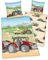Produktbild: Herding Young Collection Kinderbettwäsche Traktor, Renforcé, mit tollem Traktoren-Motiv