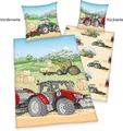 Produktbild: Trecker Bettwäsche Set Traktor 2 tlg 135 x 200 cm (80x80 cm)