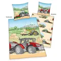 Produktbild: Young Collection 4451243050 - Traktor Bettwäsche, 80x80 cm + 135x200 cm, 100% Ba