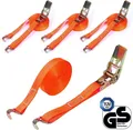Produktbild: 4x Spanngurte mit Ratsche und Haken Zurrgurte Spanngurt 4x 900kg 6m Meter DHL