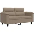 Produktbild: vidaXL 2-Sitzer-Sofa Taupe 120 cm Mikrofasergewebe 359555
