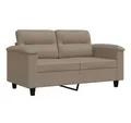 Produktbild: vidaXL Sofa 2-Sitzer-Sofa Taupe 120 cm Mikrofasergewebe, 1 Teile