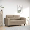 Produktbild: 2-Sitzer-Sofa Taupe 120 cm Mikrofasergewebe