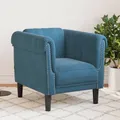 Produktbild: Sessel Blau Samt