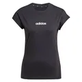 Produktbild: Adidas Damen Essentials LINEAR Cotton T-Shirt, Black/White, XL (XL) (JC8238)