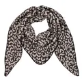 Produktbild: MIRROSI Dreieckstuch Damen – Kuscheliger Dreiecksschal 190x80 cm im Leo-Leopard Muster, Trendiges LEO-Design, Weich & Wärmend (Leo zweifarbig: Schwarz)