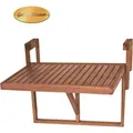 Produktbild: Garden Pleasure Barkeley Balkonhängetisch Eukalyptus braun 64,0 x 65,0 x 44,0/52,0 cm - Braun