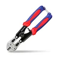 Produktbild: WORKPRO Bolzenschneider 210mm, bis Ø2,3mm, CR-MO/Gummigriff, Mini Seitenschneider mit Schloss