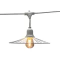 Produktbild: Lumisky Lichterkette für den Außenbereich, mit Stahlschirm, Käfig-Effekt, 10 Glühfaden, E27-Fassung, warmweiß, CHIC WHITE LIGHT, 6 m