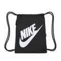 Produktbild: Nike Heritage Drawstring Bag Black/Black/White 10 L Sportbeutel