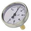 Produktbild: Bimetall-Zeigerthermometer 0-120°C - 45 mm Fühler mit 63 mm Gehäuse - 1/2