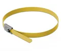 Produktbild: Delock 18788 Edelstahl-Kabelbinder Gelb 10St.