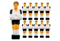 Produktbild: eyepower Tischfußballspiel Figuren - 11 Tischkicker Spieler Deutschland - Kickerfiguren 13 mm, Tischfußball Ersatzfiguren - Kicker Figurenset - Kickerspieler Ersatz