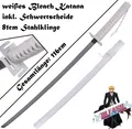 Produktbild: NEU weißes BLEACH Stahl Katana Schwert  116cm groß für Cosplay Anime Manga Fans