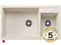 Produktbild: Blanco Metra 9 Softweiß - 527 121 Granitspüle Einbauspüle