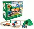 Produktbild: Brio World Starterset Güterzug mit Kran Eisenbahnset Kran vom Lastwagen Holz neu