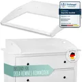 Produktbild: WOLKENGLÜCK® Wickelaufsatz Wickelkommode Wickeltisch Aufsatz für IKEA Hemnes