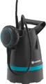 Produktbild: Gardena 8600 BASIC. Produktfarbe: Schwarz, Blau. Förderleistung: 8600 l/h, Eintauchtiefe (max): 6 m, Anfangswasserstand (mind.): 4 mm. Leistung: 400 W. Gewicht: 3,7 kg (09001-47)