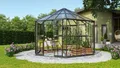 Produktbild: Vitavia Gewächshaus Pi 9000, mit Stahlfundamentrahmen, BxTxH: 336 x 383,3 x 283,7 cm, 3 mm Wandstärke, Alu-Profile,3 mm Sicherheitsglas, Dach 6 mm Hohlkammerplatten