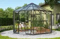 Produktbild: Vitavia Pavillon, Gewächshaus, PI 9000, schwarz, Glas/HKP inkl. Fundament