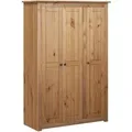 Produktbild: vidaXL Kleiderschrank 3-Türig 118×50×171,5 cm Kiefer Panama Serie