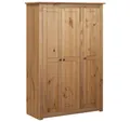 Produktbild: vidaXL Kleiderschrank Mehrzweckschrank 3-Türig 118×50×171,5 cm Kiefer Panama Serie