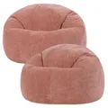 Produktbild: Icon Kingston Sitzsack Cord, Hellrosa, 2er Pack, Sitzsack Erwachsene mit Füllung, Bean Bag, Cord Sessel, Lounge Sessel, Lounge Stuhl, Schlafzimmer, Wohnzimmer, Wohnzimmer Möbel