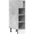 Produktbild: vidaXL Unterschrank Riga Betongrau 20x44,5x81,5 cm Holzwerkstoff 854187