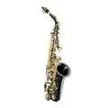 Produktbild: Monzani MZAS-333 Altsaxophon, Schwarz Lackiert, Messingkorpus, Inklusive Mundstück und Koffer, Rucksackvorrichtung, Gravur, Stimmung Eb, 2.62 kg, Ideal für Einsteiger und Zweitinstrument