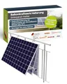 Produktbild: SCHWAIGER Geländerhalterung Solarmodul mit verstellbarem Winkel Halterung Solarpanel PV Montage Set ohne Bohren Aluminium Wetterfest Silber