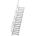 Produktbild: MUNK Treppe 45°  inkl. einen Handlauf, 800mm Stufenbreite, 16 Stufen
