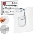 Produktbild: Selbstklebende Regalhalterung 8 Pack in Transparent 70 x 70 mm extra starke K...