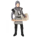Produktbild: JADEO Kostüm Mittelalterlicher Ritter Kinderkostüm grau-schwarz 134/140 (10-12 Jahre)