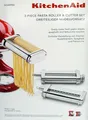 Produktbild: KitchenAid Nudelvorsatz 5KSMPRA,Pasta-Nudelwalze & -schneider 3-teilig,Edelstahl