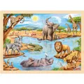 Produktbild: GOKI Holzpuzzle Afrikanische Savanne 96 Teile