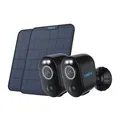 Produktbild: Reolink Argus Series B330-B Battery-WiFi . 2er Pack + Solarpanele