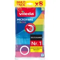 Produktbild: Vileda Microfibre Colors XXL Allzwecktuch 8er Pack Mikcrofaser Microfasertuch