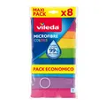 Produktbild: Vileda Mikrofasertücher Colors 8+1 Multipack 30x30cm Mehrfarbig Antimikrobiell