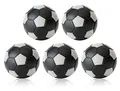 Produktbild: Robertson Kickerball Winspeed 35 mm 5er Set schwarz-Silber, farbecht, Abriebfest und langlebig, für Tischfußball und Tischkicker