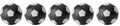 Produktbild: Kickerball WINSPEED-5-er Set-schwarz/silber