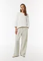 Produktbild: comma Chinos Hose Hochwertige Stoffhose mit Wide Leg und Detail am Bund