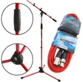 Produktbild: keepdrum Mikrofonständer keepdrum MS106 RD Rot Mikrofonständer mit 6m XLR Kabel Rot