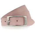 Produktbild: Tamaris Ledergürtel mit glänzender Schließe in tollen Basic-Farben rosa 95