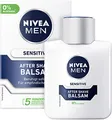 Produktbild: NIVEA MEN Sensitive After Shave Balsam im 3er Pack (3 x 100 ml), beruhigendes After Shave, Hautpflege nach der Rasur mit Kamille und Vitamin E