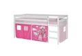 Produktbild: IDIMEX Hochbett ERIK Hochbett Spielbett Kinderbett Etagenbett Vorhang PRINZESSIN in rosa Ki